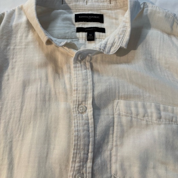 Banana Republic Cream Lightweight Shirt Jacket NWOT - Picture 2 of 4